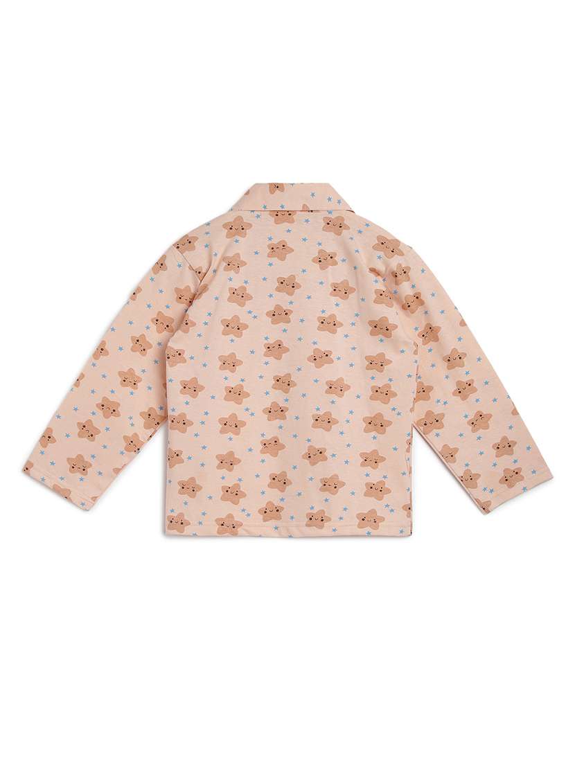 pink printed pyjama set nightwear - 17781976 -  Standard Image - 3