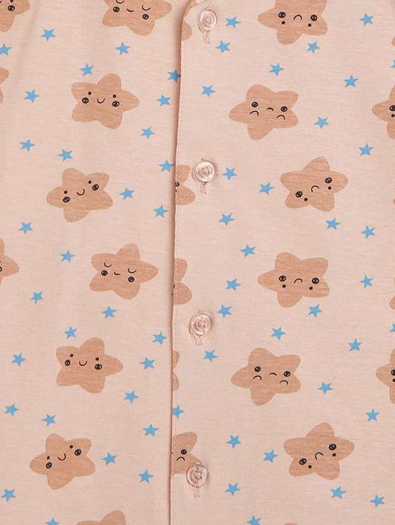 pink printed pyjama set nightwear - 17781976 -  Standard Image - 5