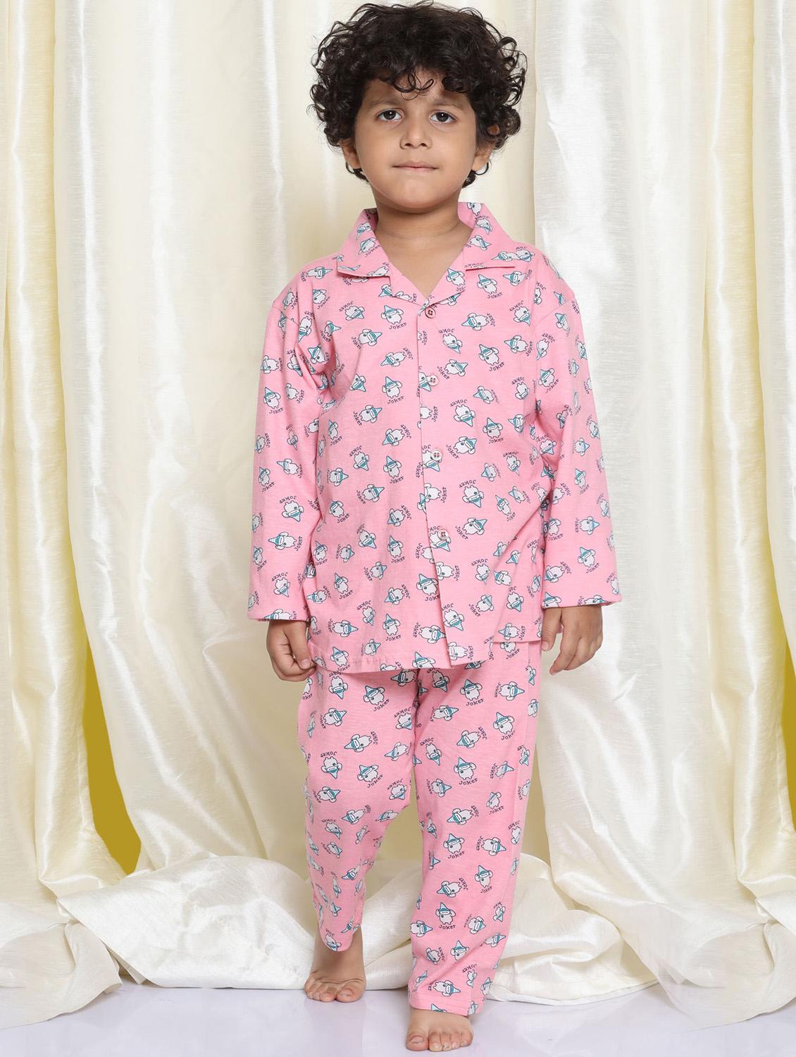 pink printed pyjama set nightwear - 17781982 - Zoom Image - 0