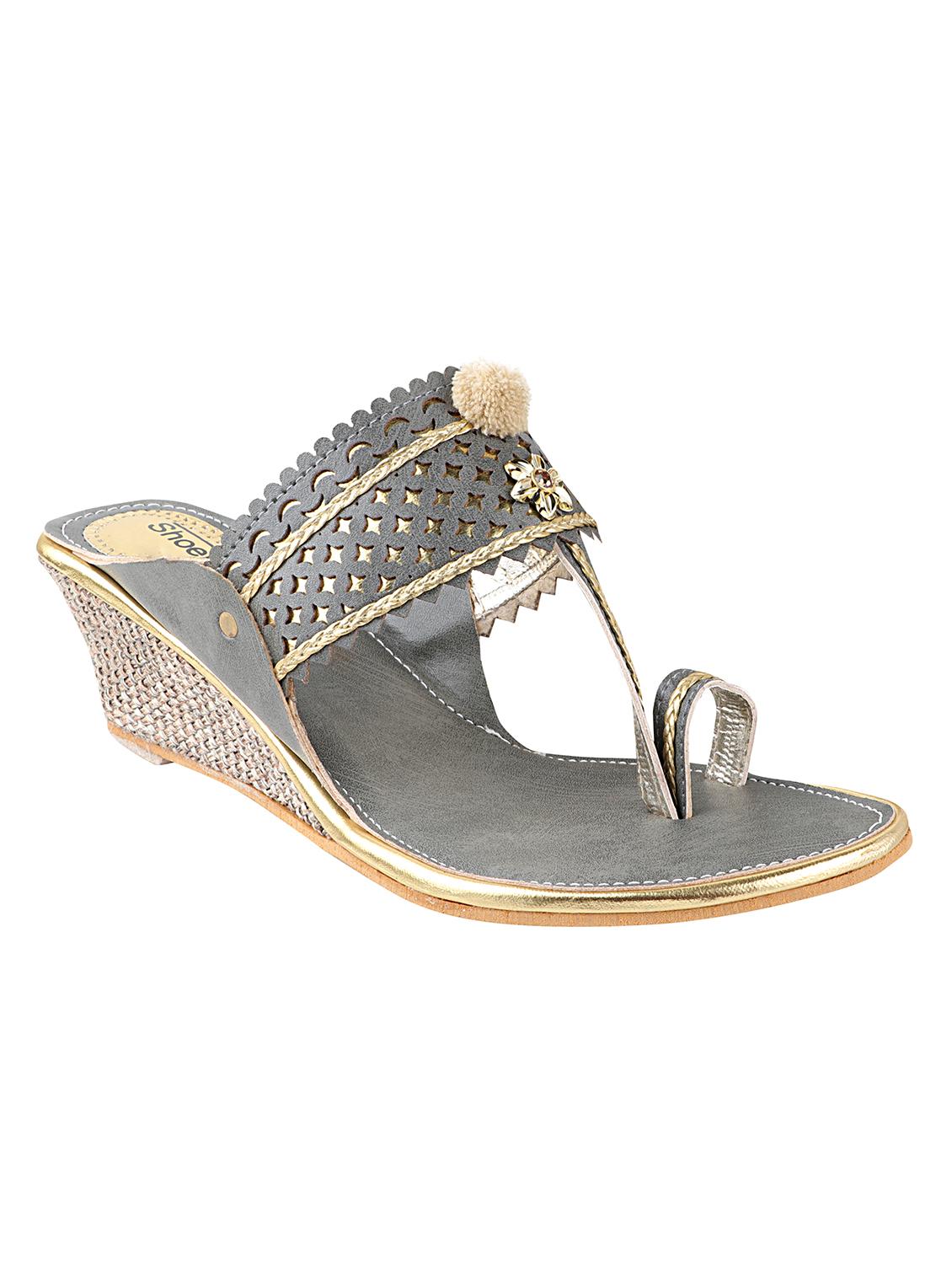 grey synthetic slip on sandals - 17782477 - Zoom Image - 0