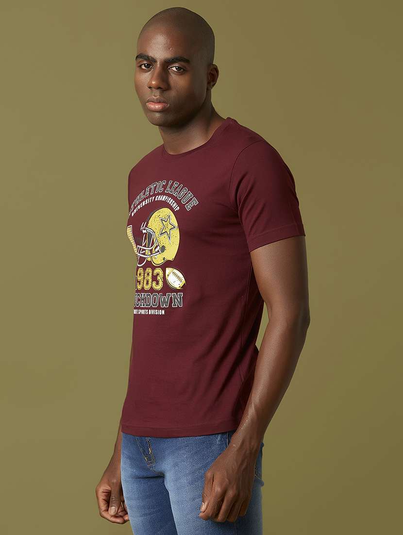 red front print t-shirt - 17782861 -  Standard Image - 3