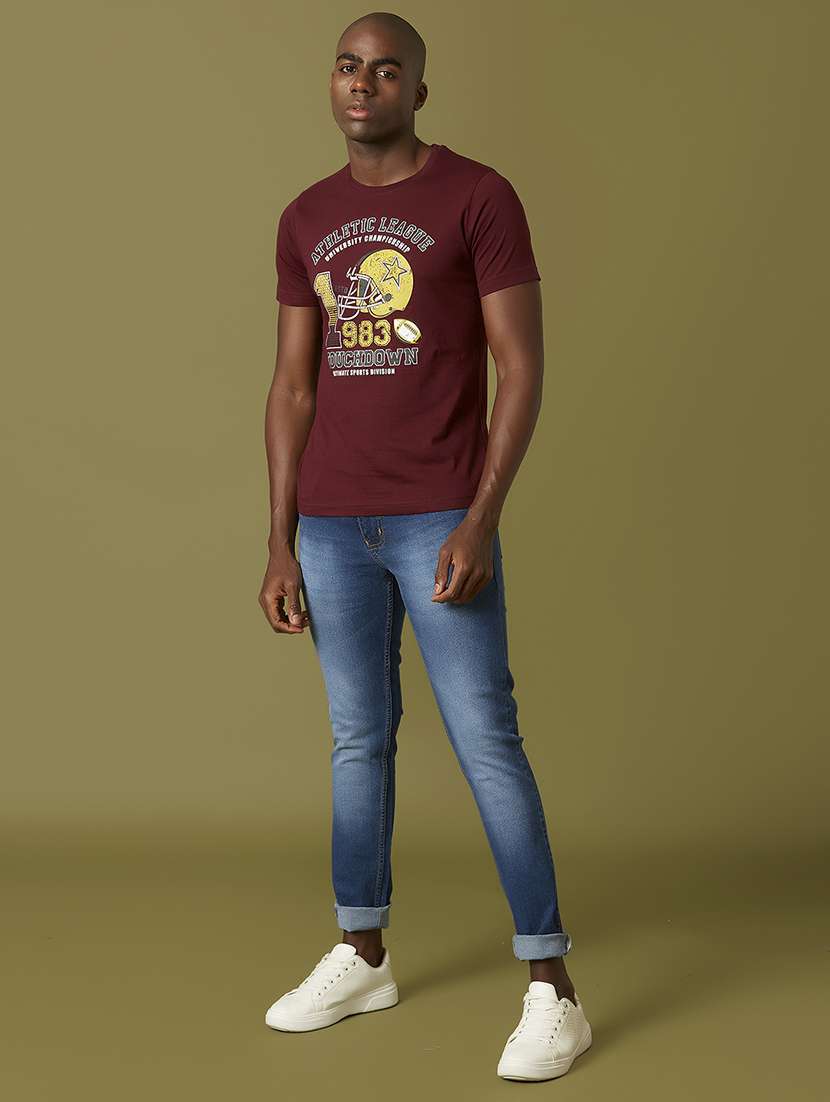 red front print t-shirt - 17782861 -  Standard Image - 5