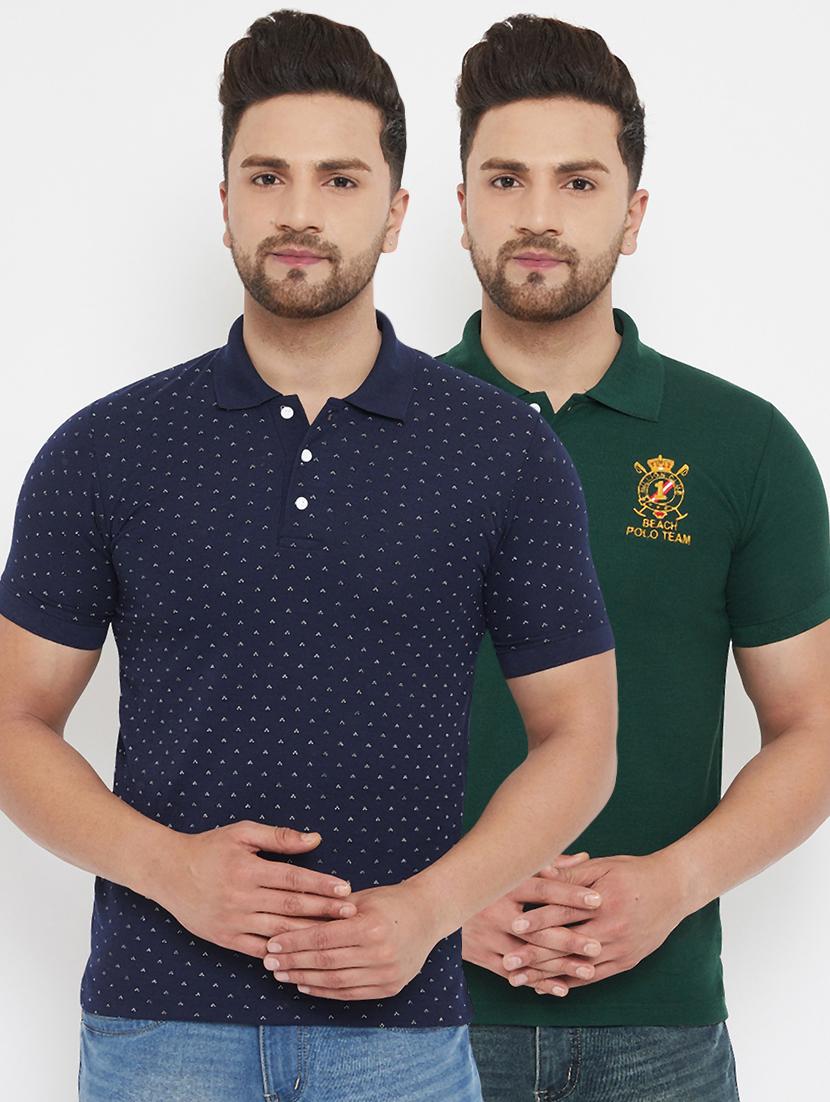 set of 2 multi colored polo t-shirts - 17783784 - Zoom Image - 0