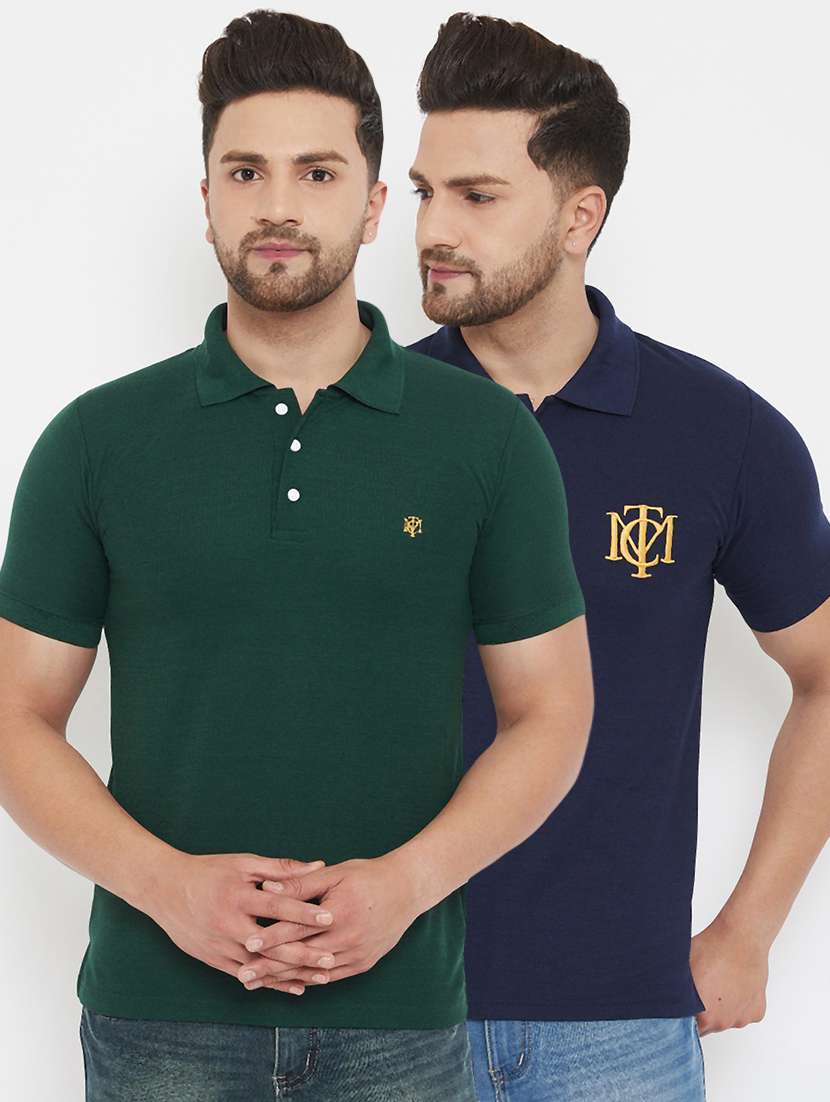 set of 2 multi colored polo t-shirts - 17783786 - Zoom Image - 0