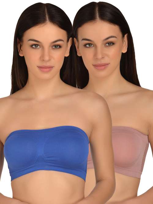 set of 2 solid tube bra - 17784166 -  Standard Image - 0
