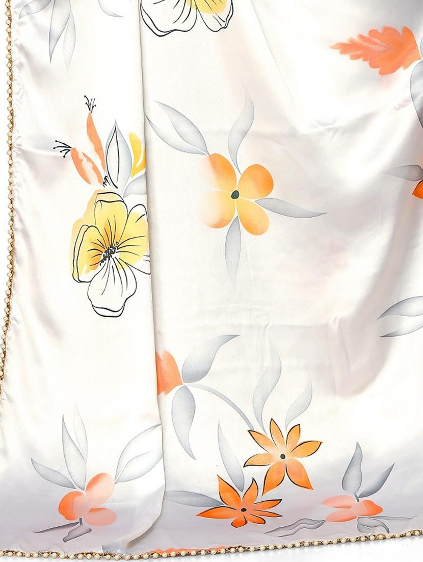 floral printed saree with blouse - 17784234 - Standard Image - 3