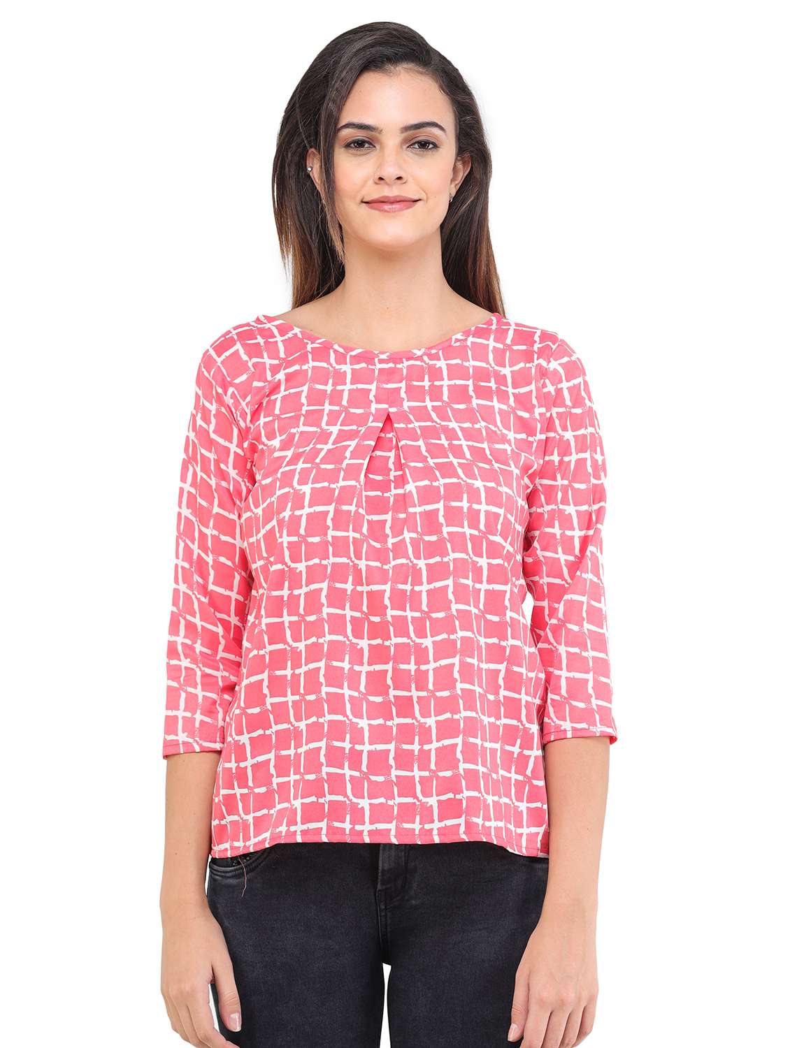 women's straight round neck top - 17784893 - Zoom Image - 0