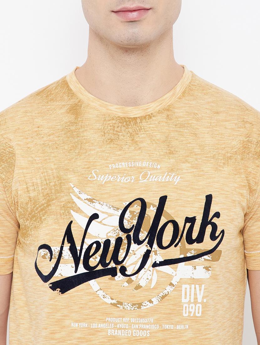 yellow printed t-shirt - 17784923 - Standard Image - 3