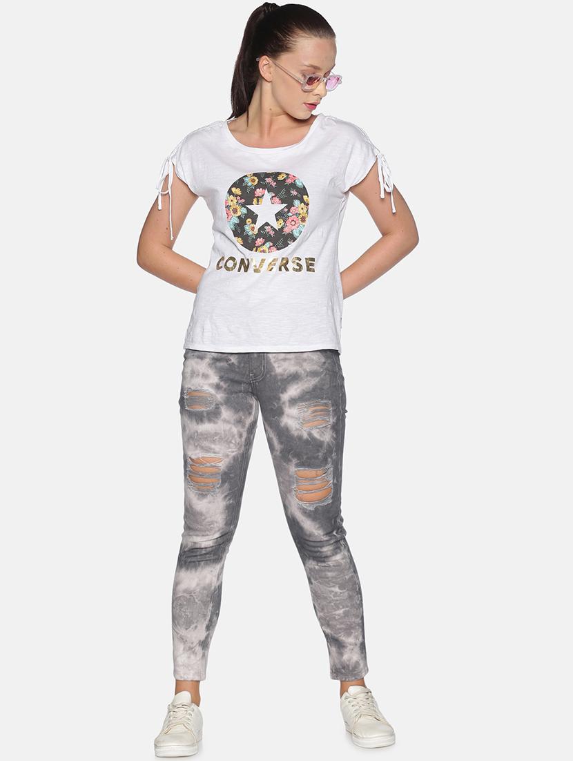 women's distress slim fit jeans - 17785089 - Standard Image - 3