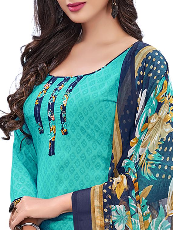 printed unstitched salwar suit - 17785414 - Standard Image - 3