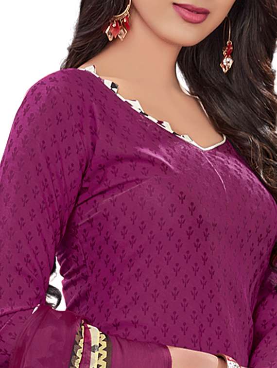 printed unstitched salwar suit - 17785419 -  Standard Image - 3