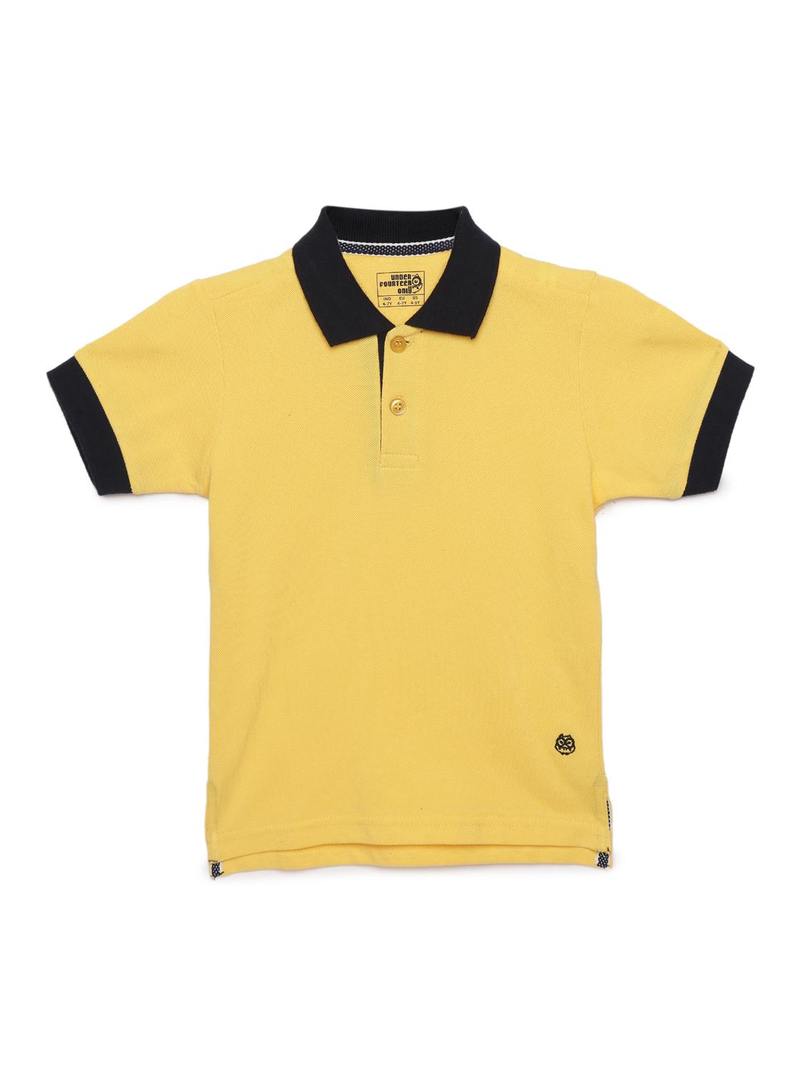 contrast bind polo t-shirt