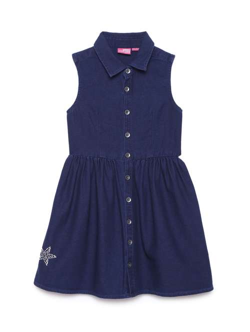 girls collared sleeveless frock - 17786162 -  Standard Image - 0