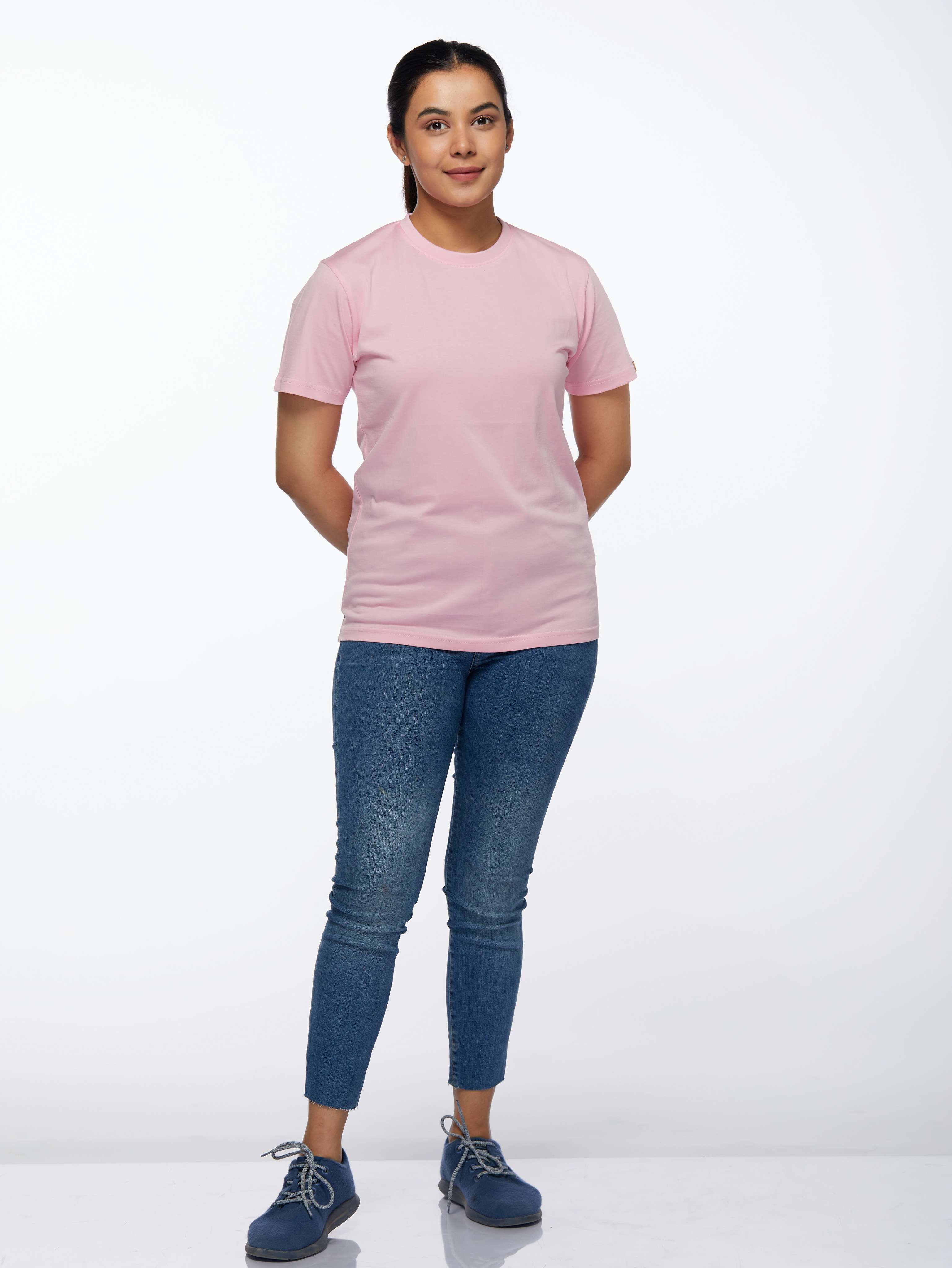 pink supima cotton tee  - 17786768 -  Standard Image - 3