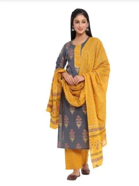 yellow cotton kurti - 17786977 - Zoom Image - 0