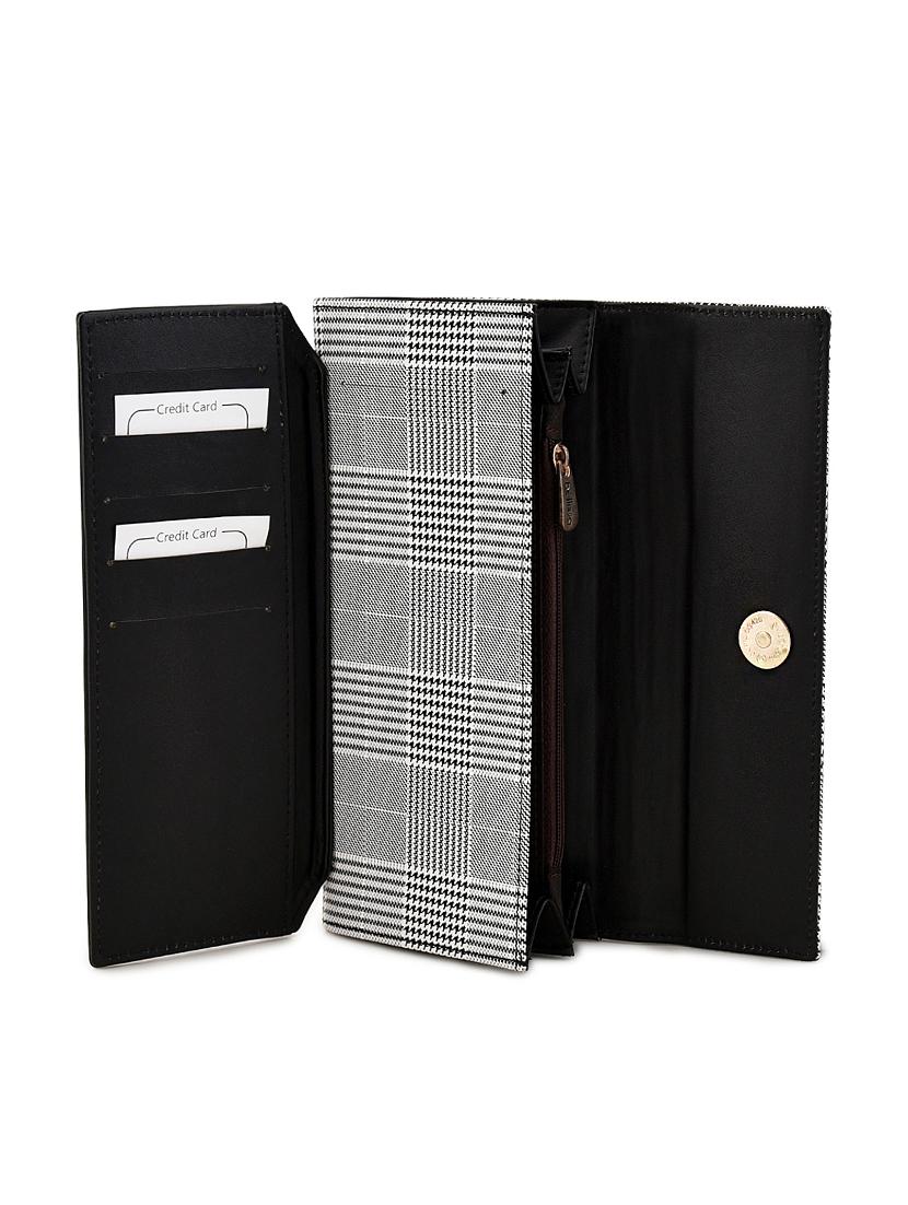 black leatherette pu regular wallet - 17790427 - Standard Image - 3