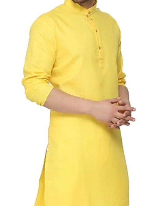 yellow net kurta - 17791148 - Zoom Image - 0