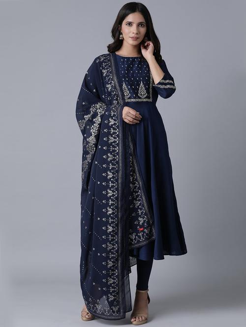 embroidered kurta pant set - 17791440 - Standard Image - 0