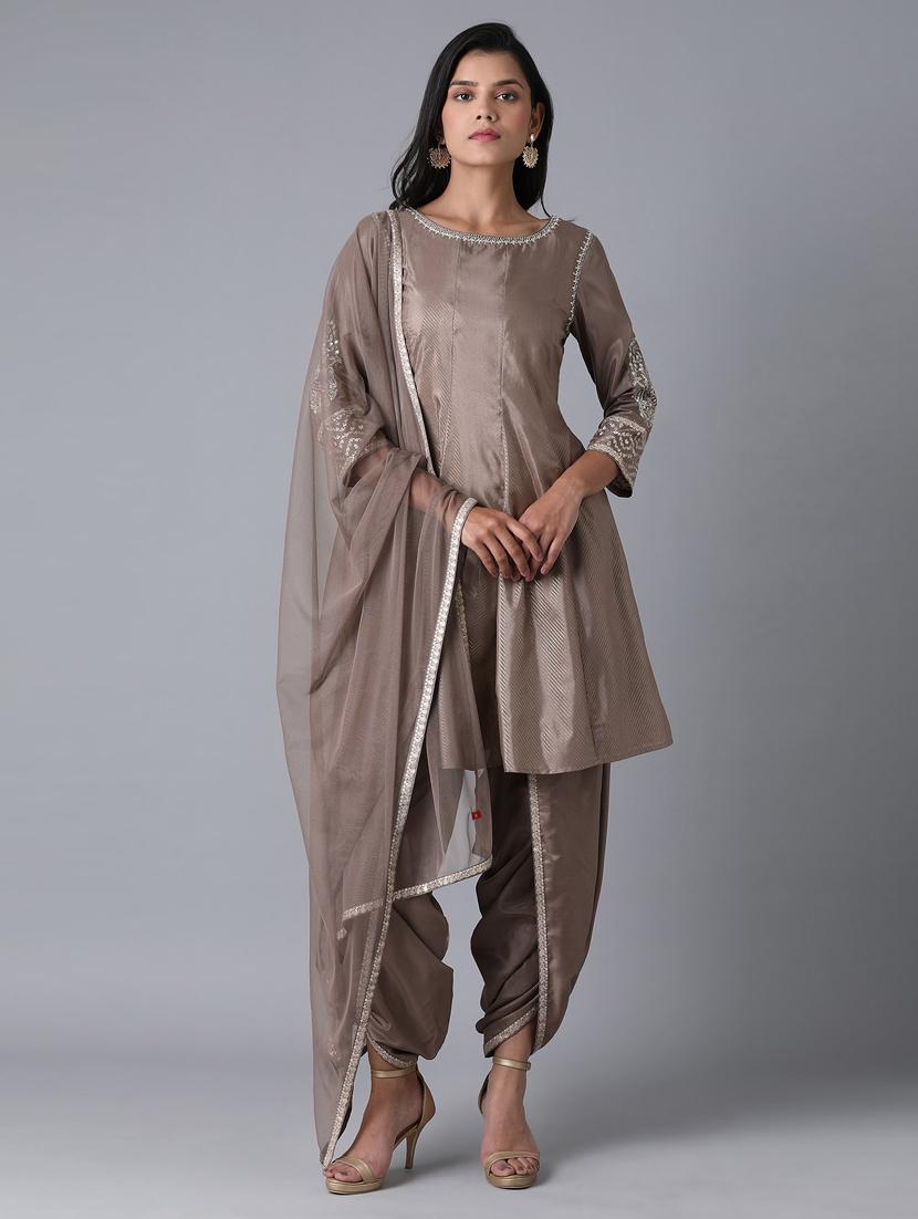 embroidered kurta salwar set  - 17791474 -  Zoom Image - 0