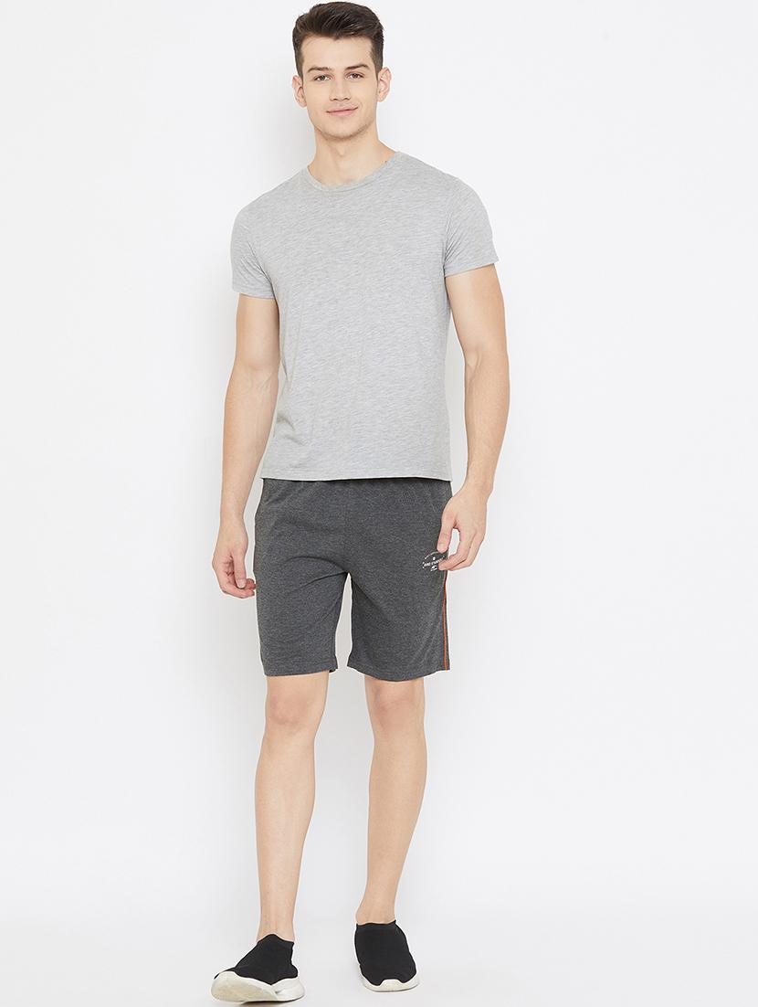 grey side striped shorts - 17792149 - Standard Image - 3