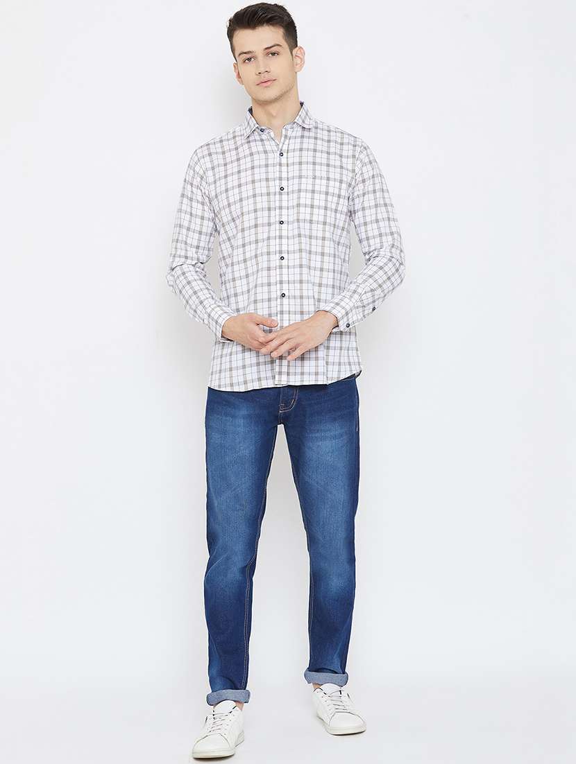 white checkered casual shirt - 17792184 -  Standard Image - 3