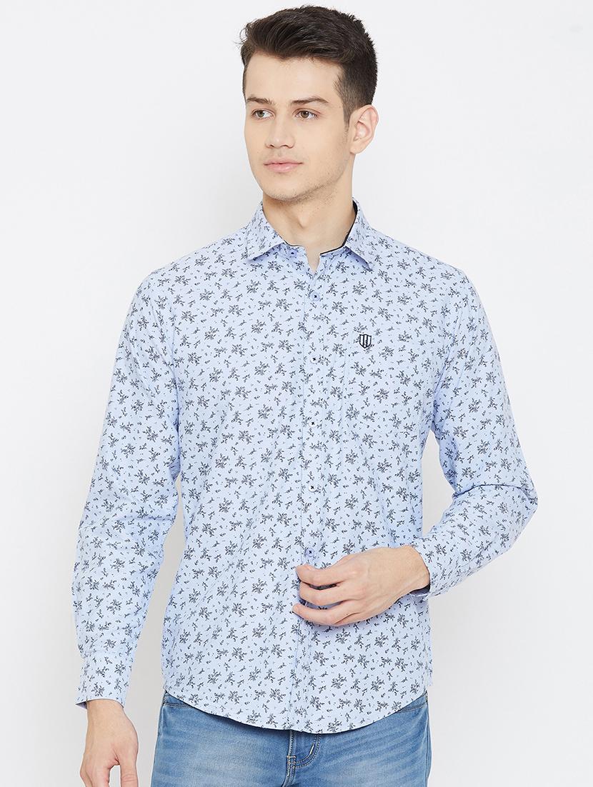 light blue checkered casual shirt - 17792187 - Zoom Image - 0