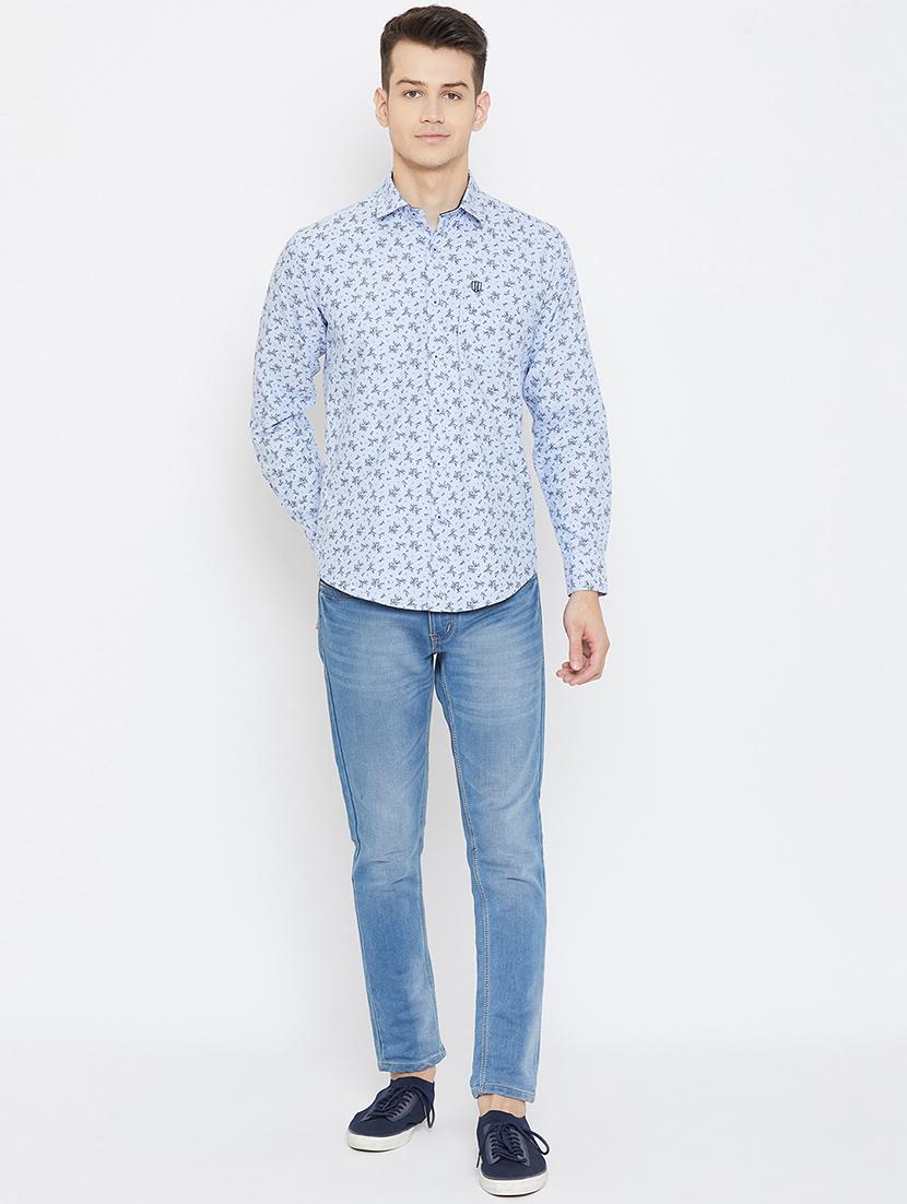 light blue checkered casual shirt - 17792187 - Standard Image - 3