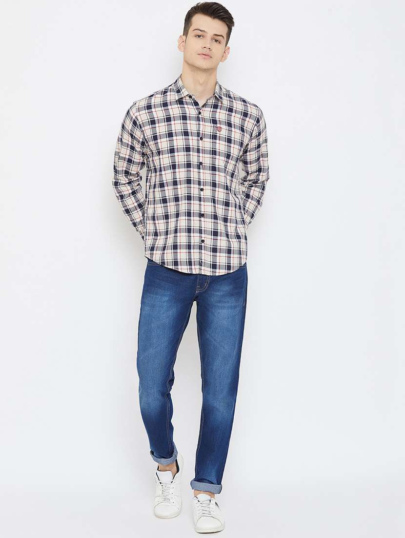 white checkered casual shirt - 17792190 -  Standard Image - 3