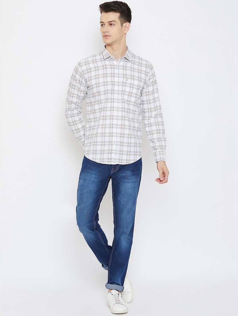 white checkered casual shirt - 17792191 -  Standard Image - 3