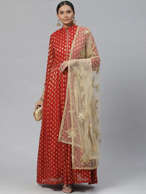 embroidered unstitched suit set - 17792706 - Standard Image - 0