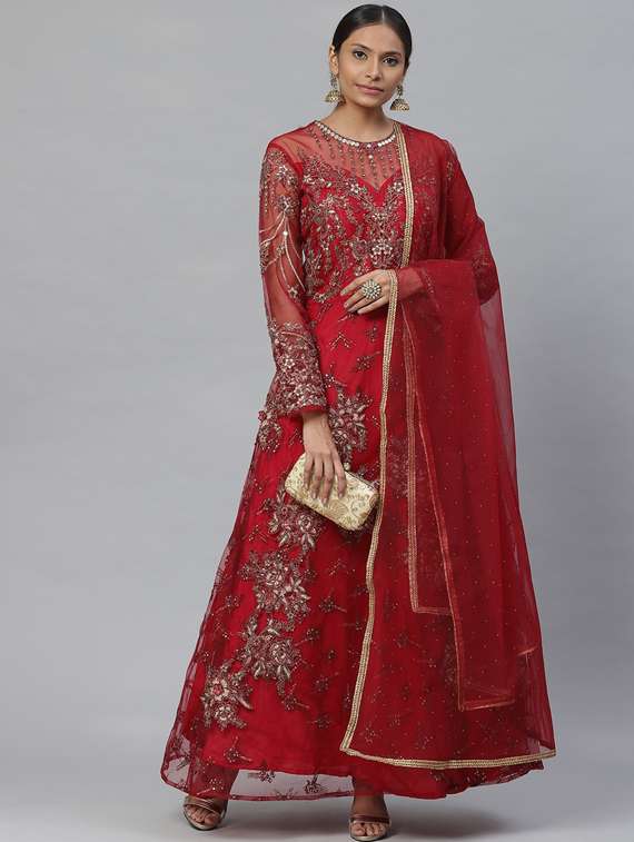 embroidered unstitched suit set 
