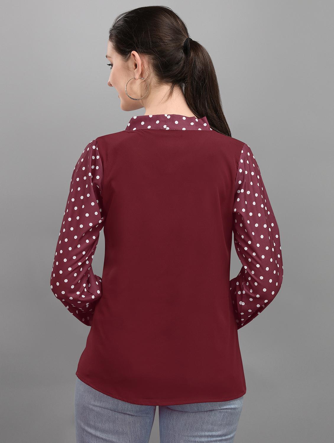 tie up neck printed top - 17793638 - Standard Image - 3