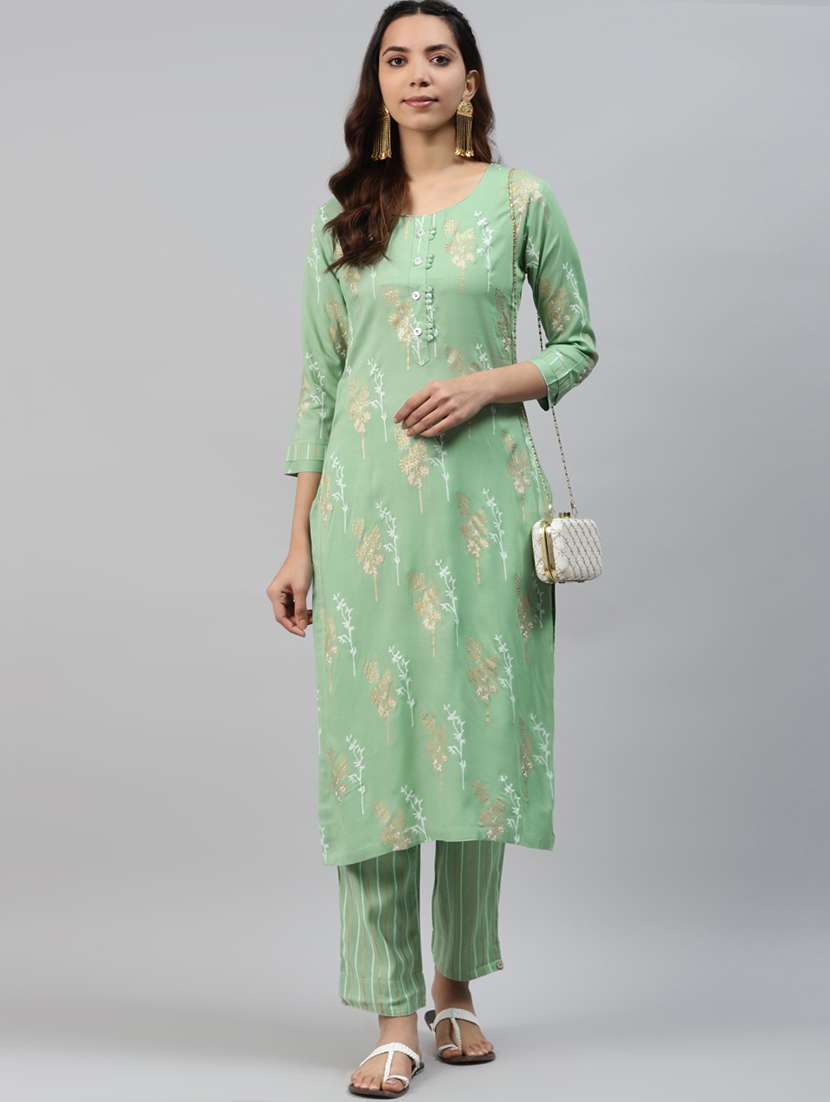 printed kurta pant set
