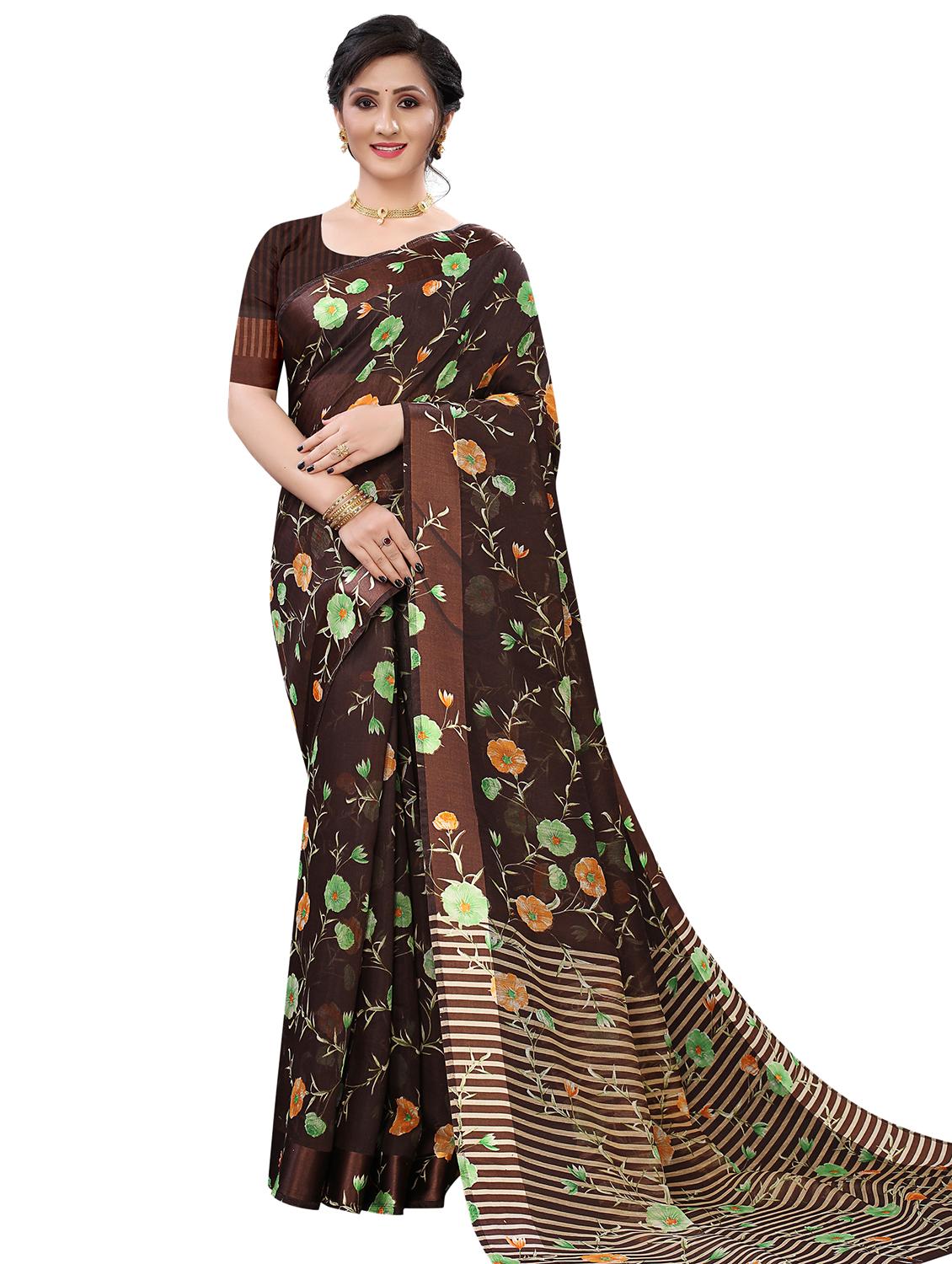floral woven saree - 17794914 -  Zoom Image - 0