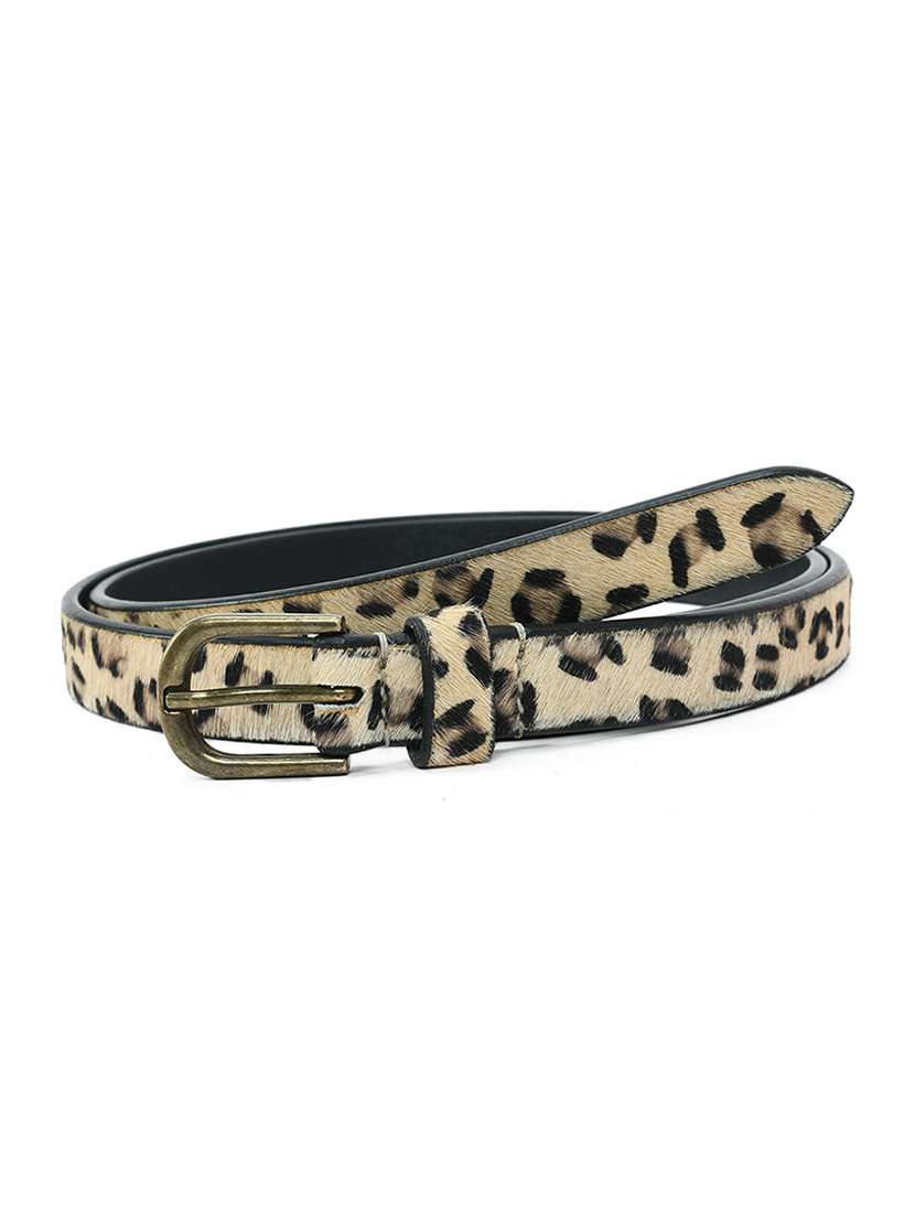 beige leather belt