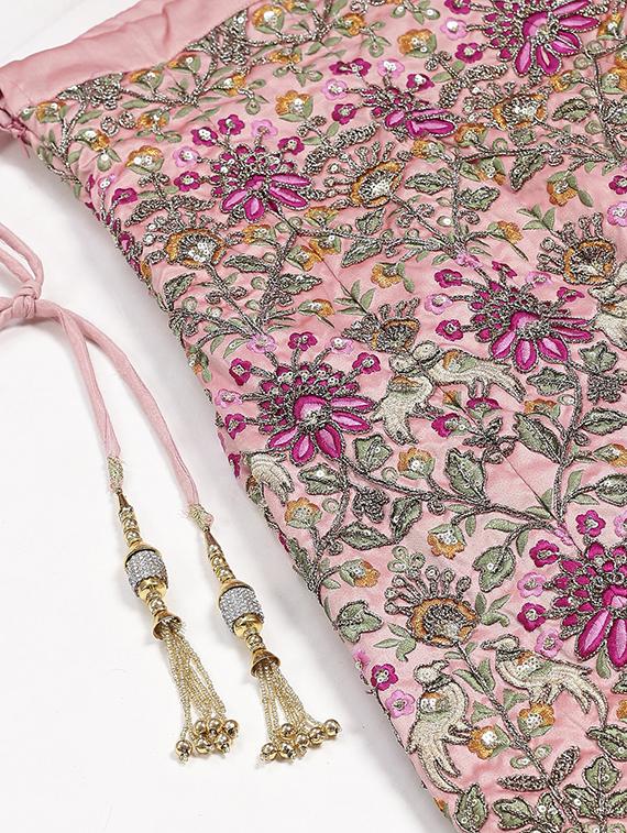 pink art silk aline lehenga - 17795697 - Standard Image - 3