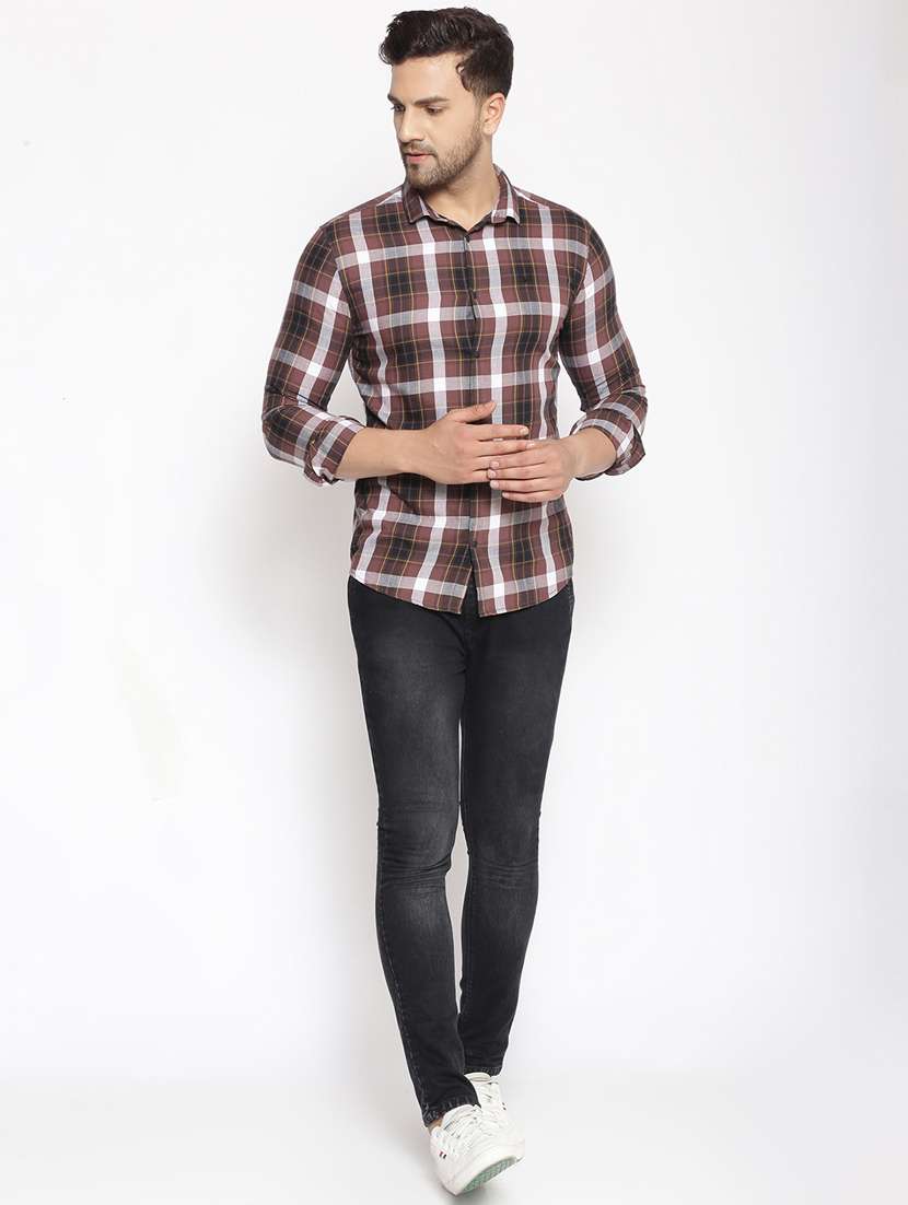 mens checks casual shirt - 17795908 -  Standard Image - 3