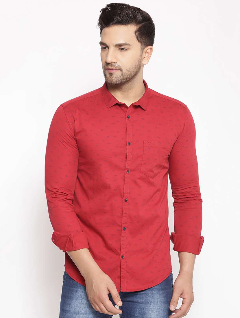 Mens Casual Shirts Myntra Mens Quirky Casual Shirt