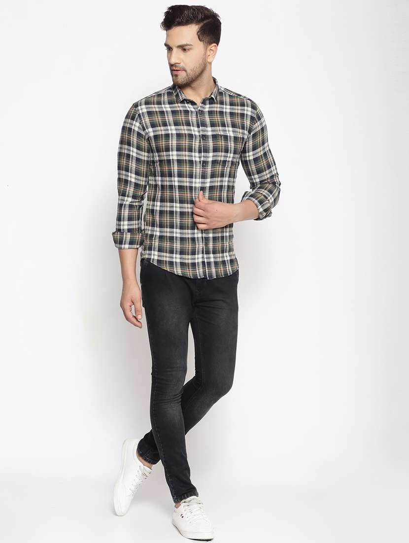 mens checks casual shirt - 17795935 -  Standard Image - 3
