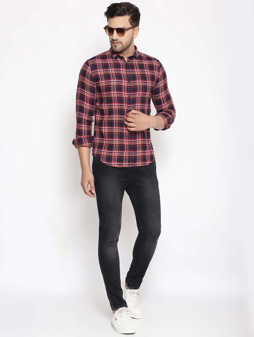 mens checks casual shirt - 17795938 -  Standard Image - 3