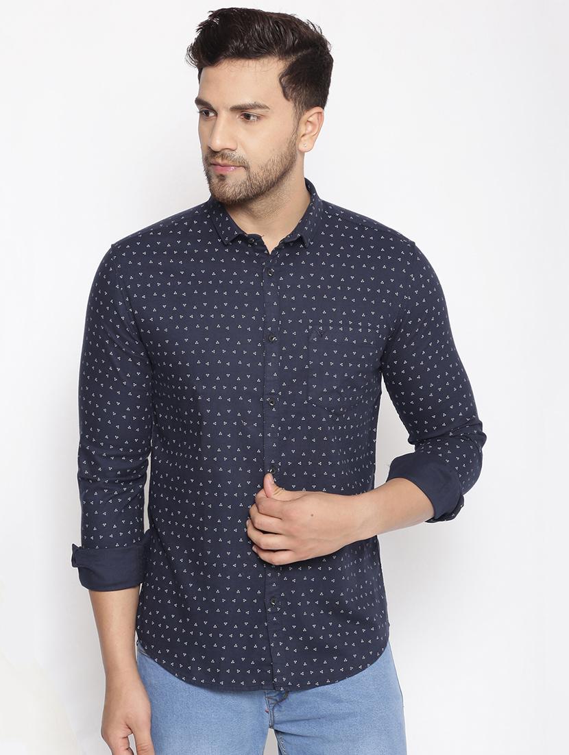mens geometric casual shirt - 17795949 -  Zoom Image - 0