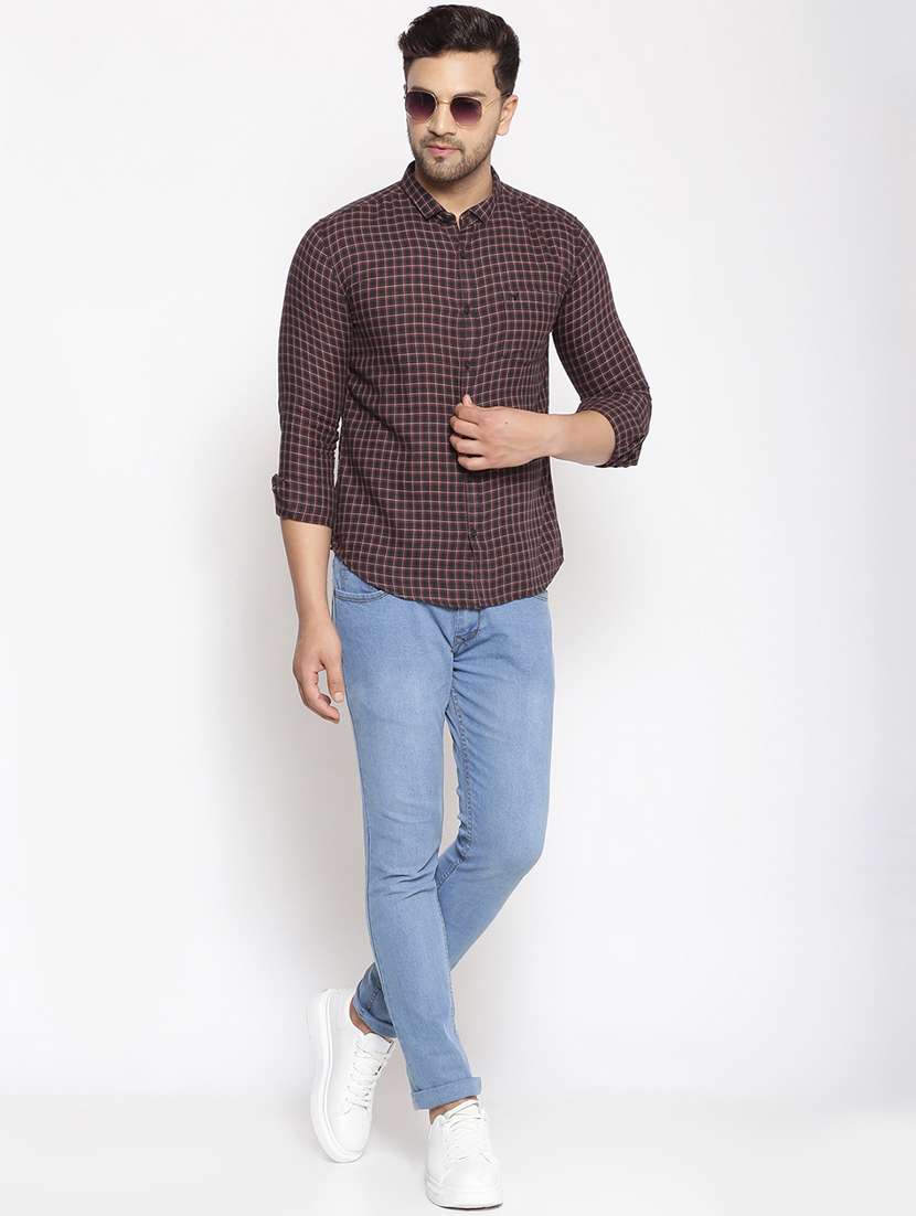 mens checks casual shirt - 17795996 -  Standard Image - 3