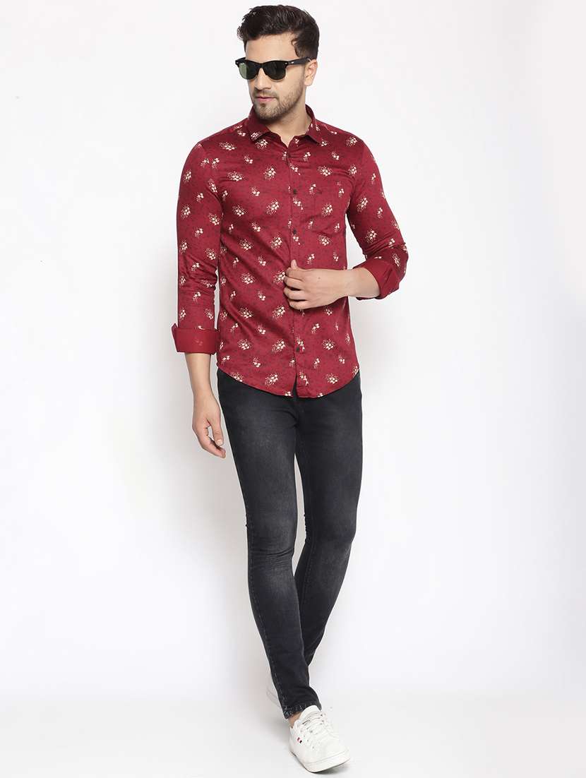 mens florals casual shirt - 17796010 -  Standard Image - 3