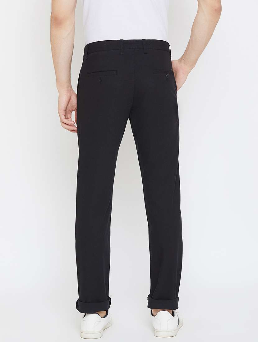 men solid flat front trouser - 17796070 -  Standard Image - 3