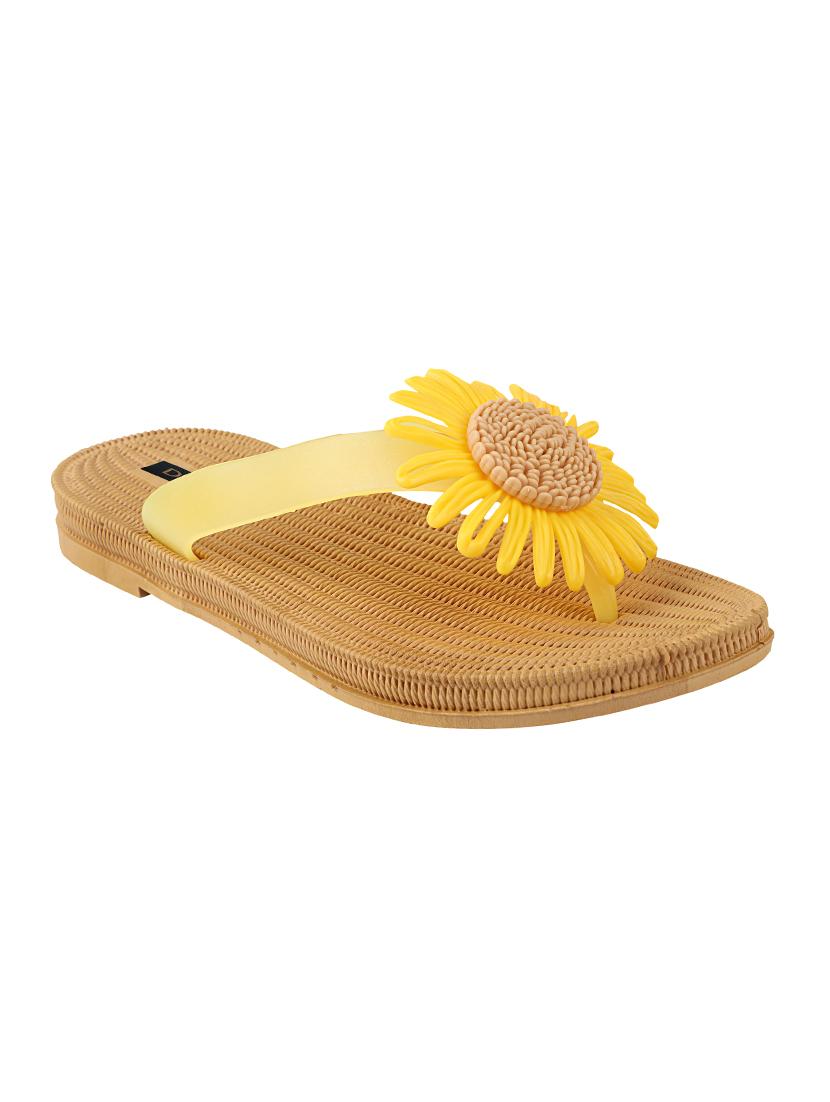 yellow toe separator flip flop - 17796825 - Zoom Image - 0