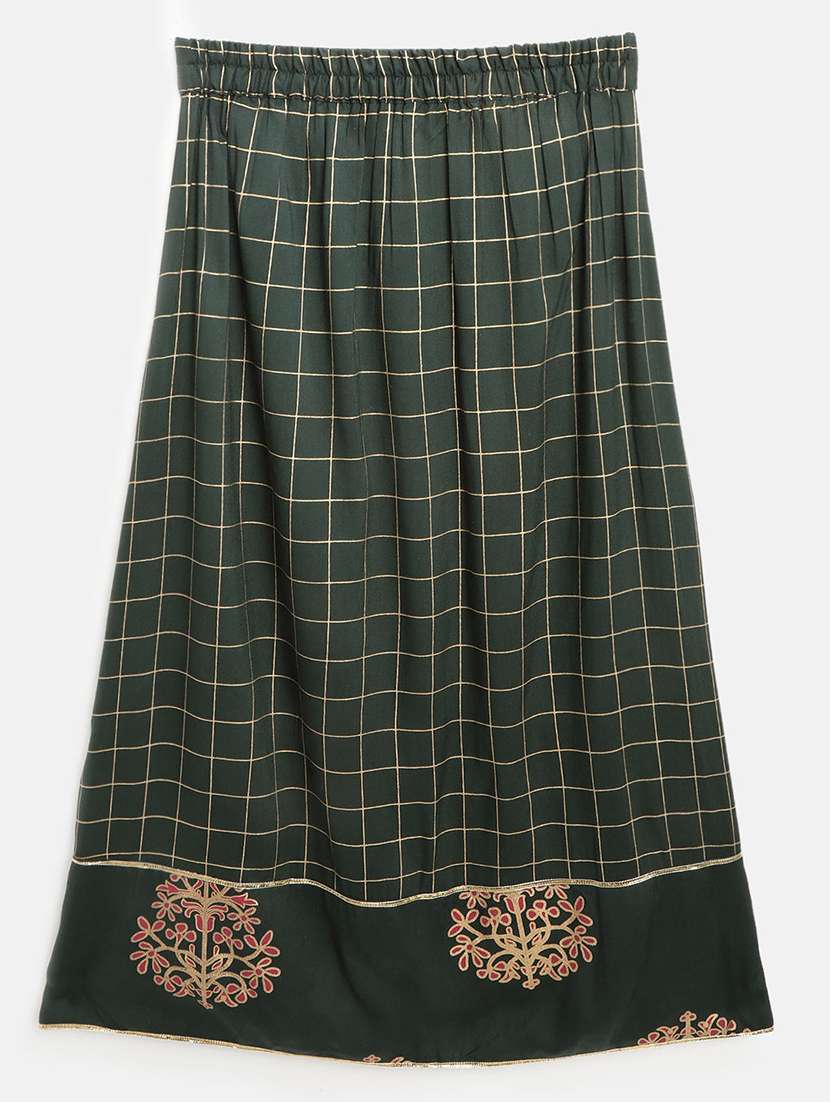 green viscose lehenga choli - 17797423 -  Standard Image - 3