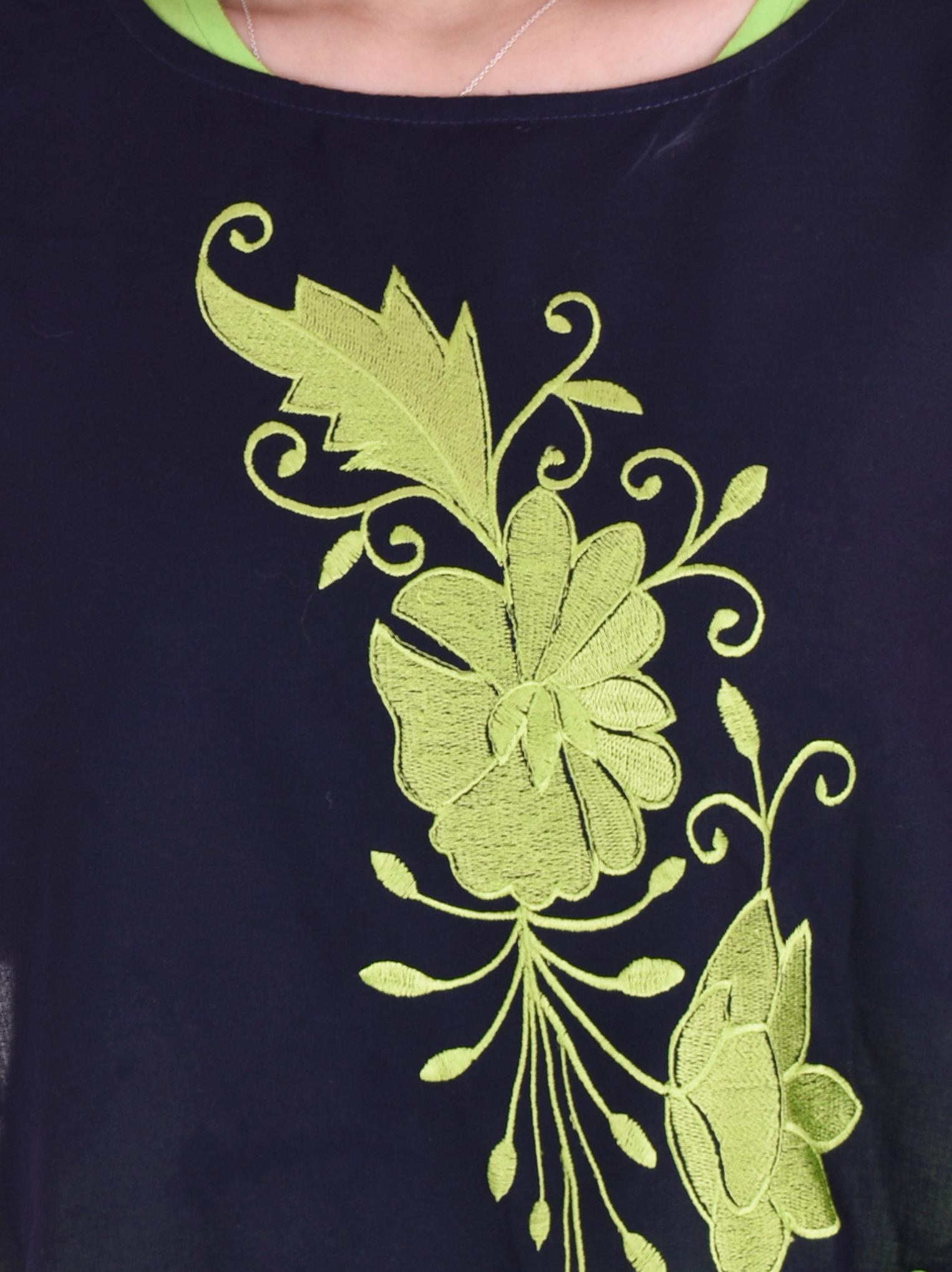 samayra looks women's embroidered a-line rayon - 17798253 - Standard Image - 3