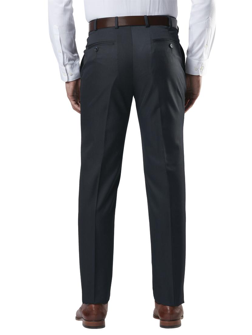 grey striped flat front formal trouser - 17799537 - Standard Image - 3