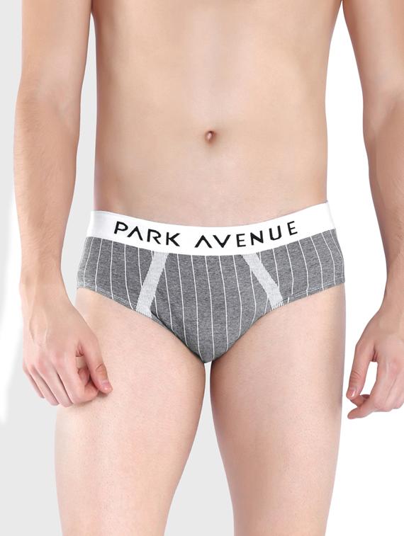 grey striped hipster brief - 17800029 - Zoom Image - 0