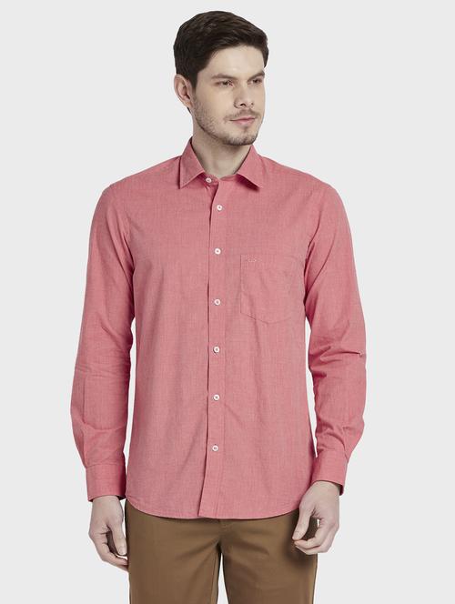 pink solid casual shirt - 17801701 -  Standard Image - 0